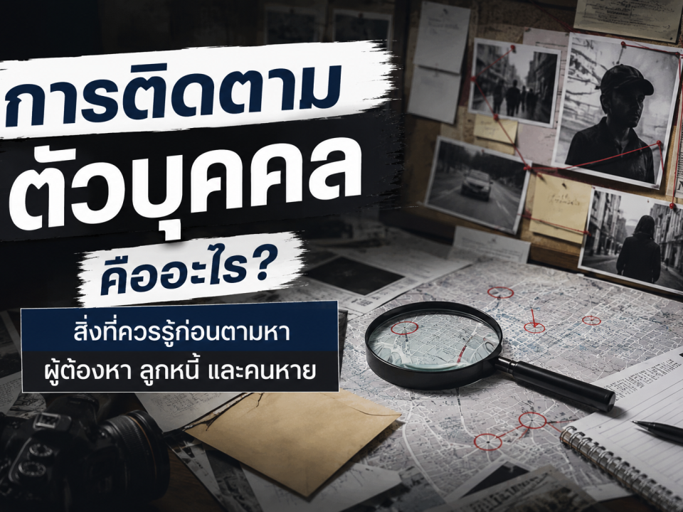 การติดตามตัวบุคคลคืออะไร