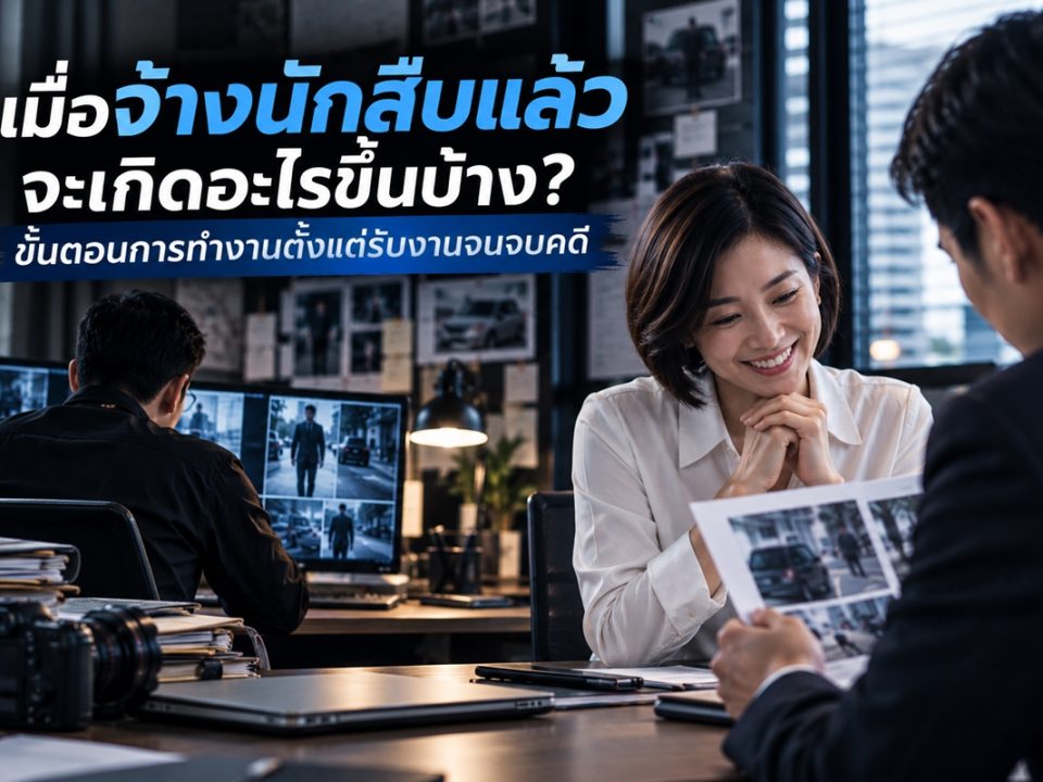 ขั้นตอนการทำงานของนักสืบ