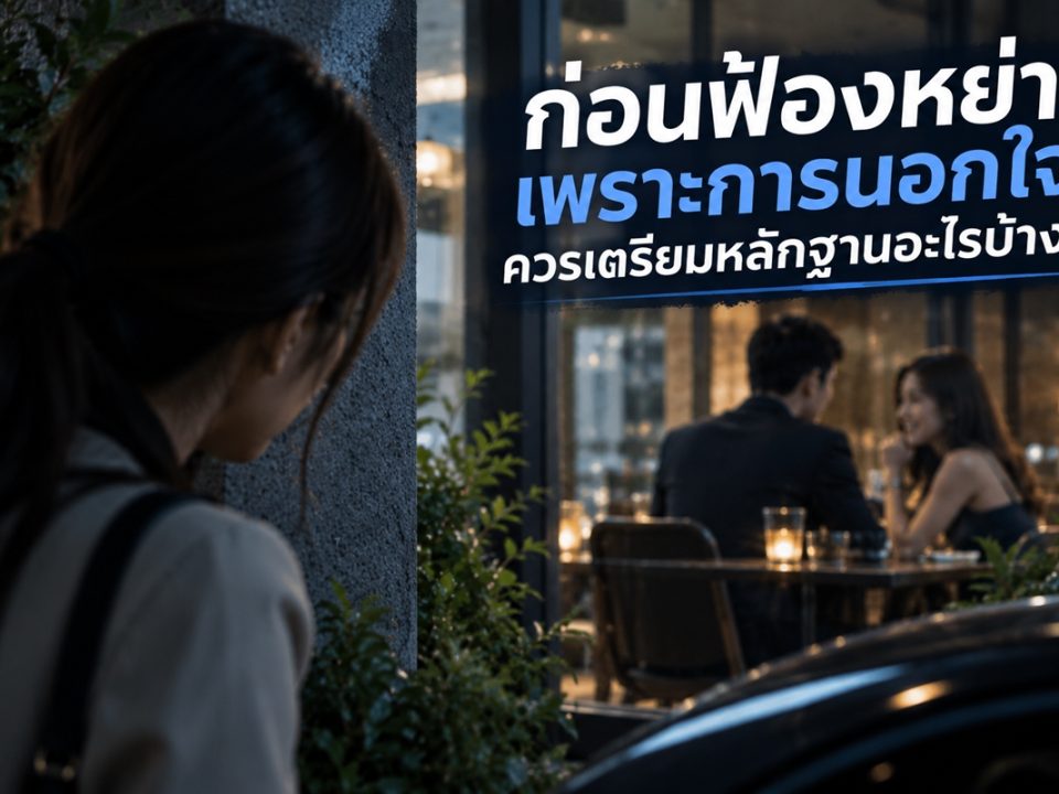 หลักฐานฟ้องหย่าควรเตรียมอย่างไร