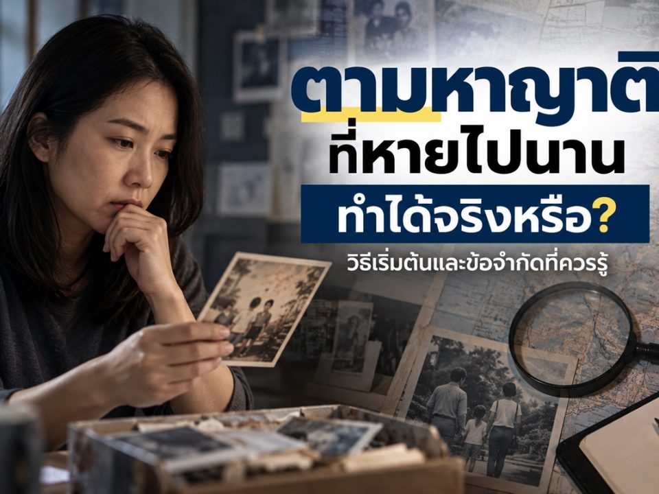 จ้างนักสืบตามหาญาติที่หายไป