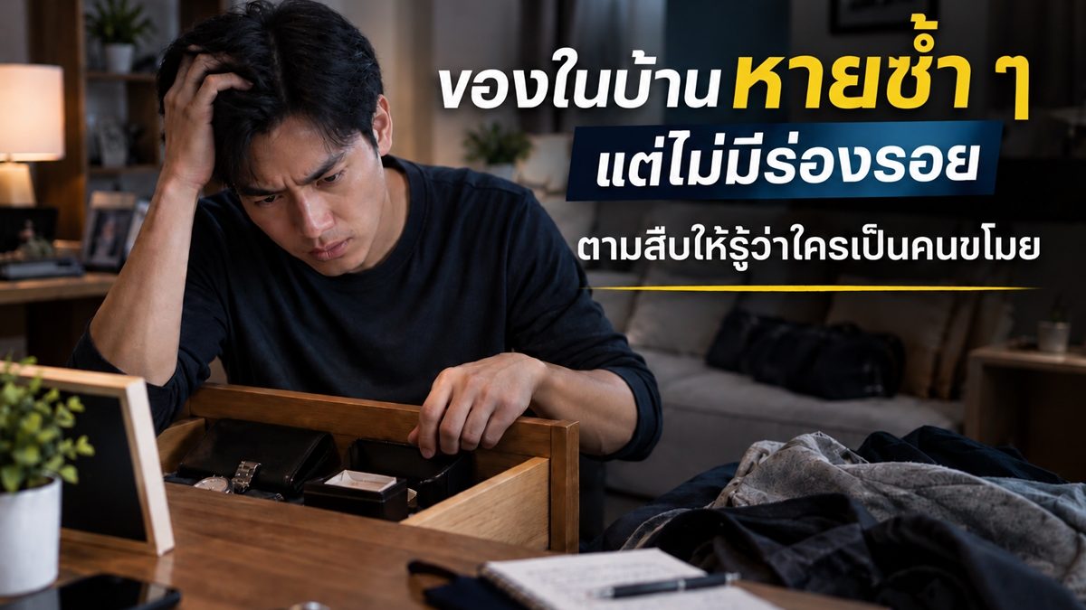 วิธีสืบหาขโมยเมื่อของในบ้านหายบ่อย