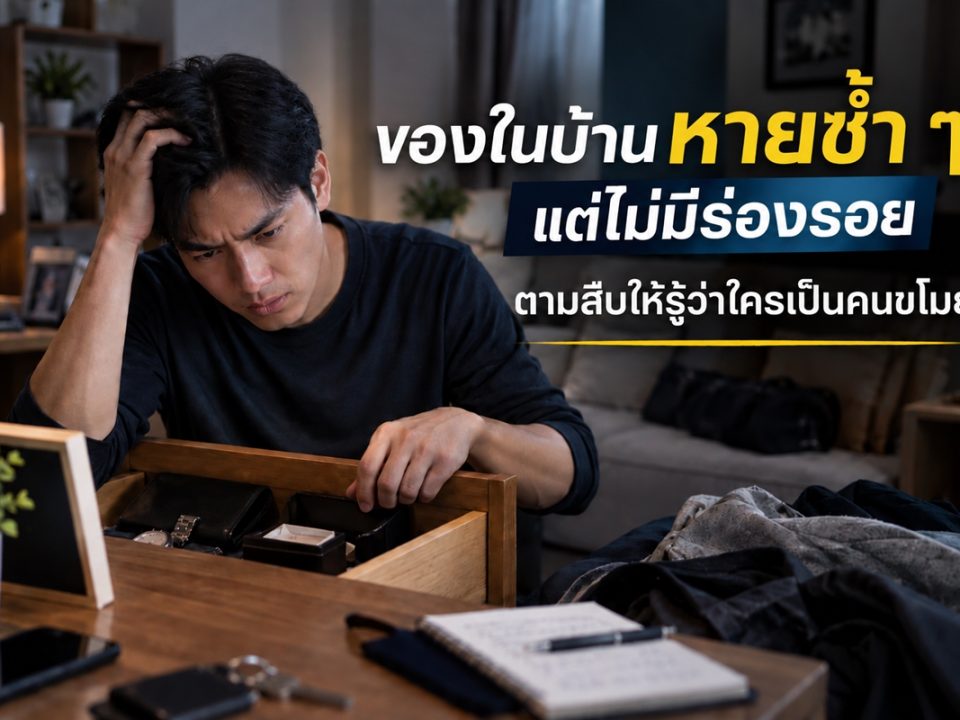 วิธีสืบหาขโมยเมื่อของในบ้านหายบ่อย