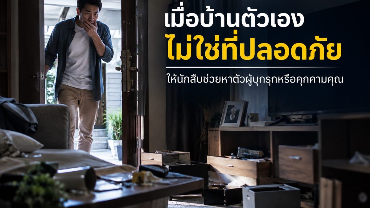 นักสืบหาตัวผู้บุกรุกหรือคุกคามคุณ