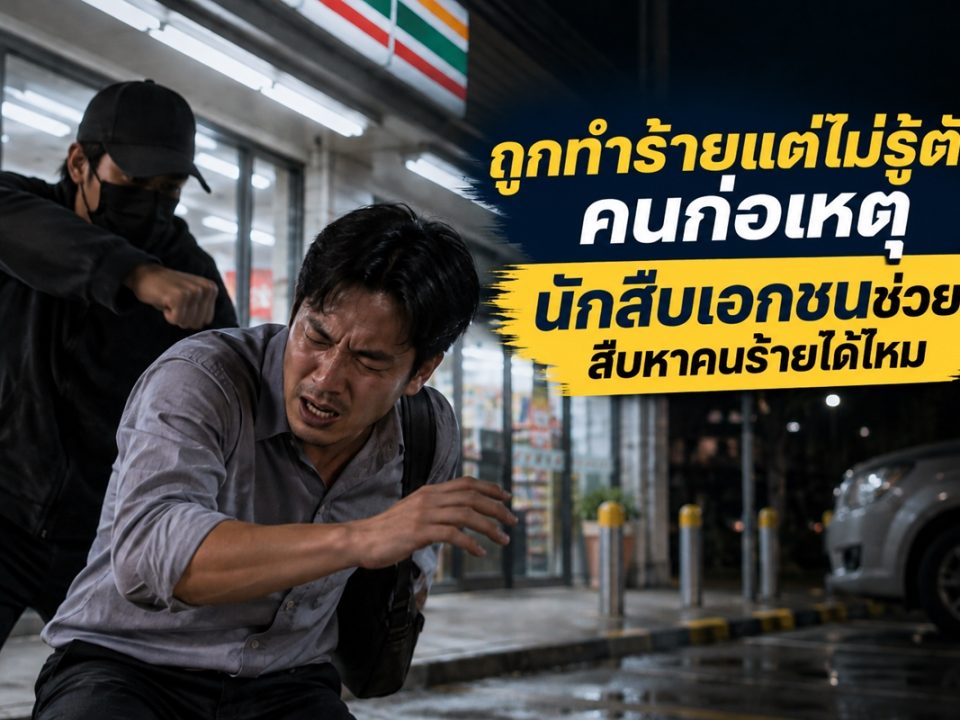 นักสืบเอกชนช่วยสืบหาคนร้ายได้ไหม