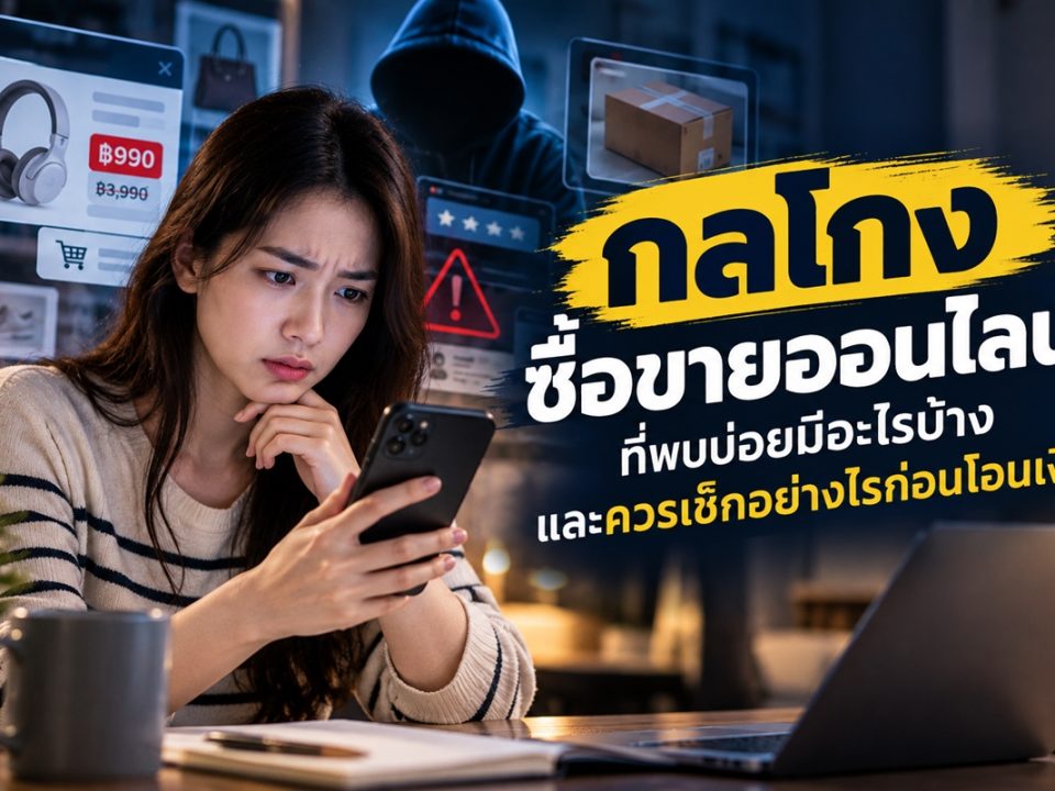 กลโกงซื้อขายออนไลน์ที่พบบ่อย