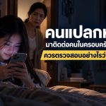 ตรวจสอบประวัติบุคคลแปลกหน้าที่ติดต่อครอบครัว