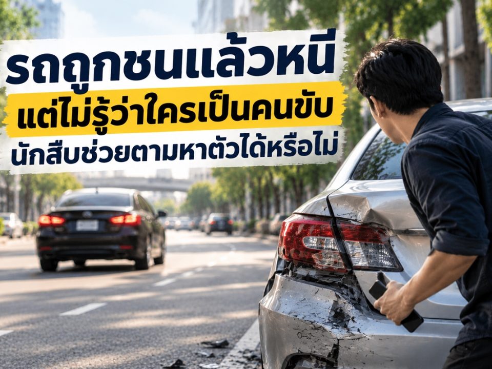 รถถูกชนแล้วหนีทำไงดี